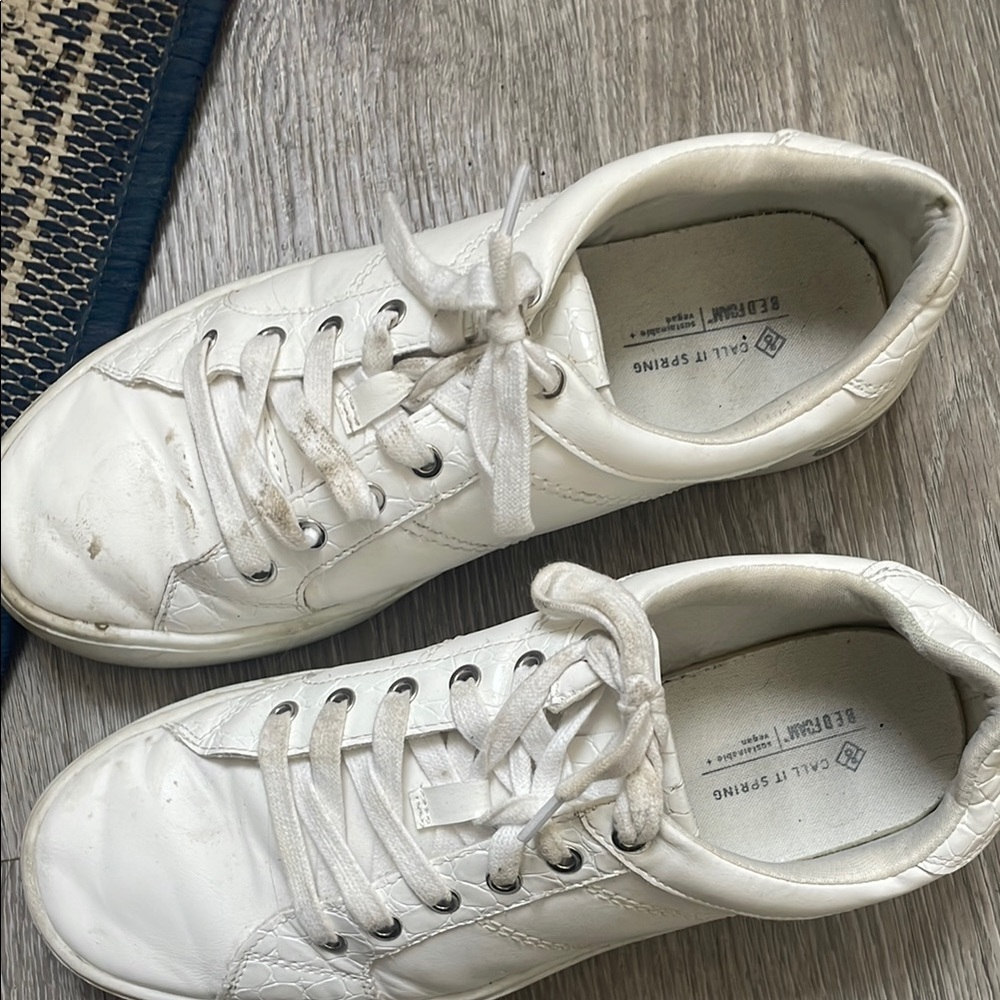 Call It Spring Cream Sneakers